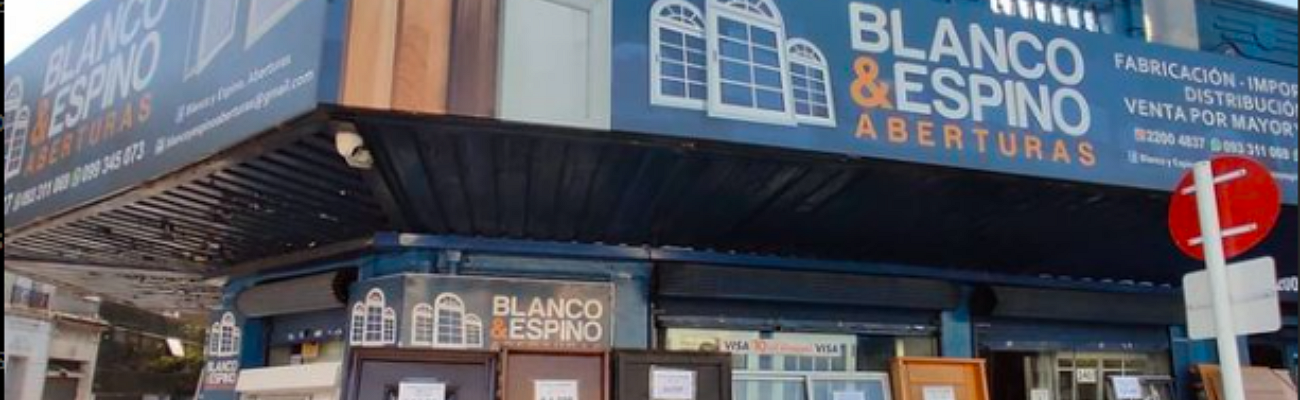 Bienvenidos Blanco y Espino Aberturas - La esquina azul de la